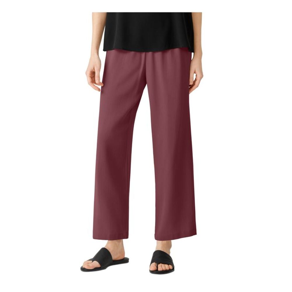 EILEEN FISHER Womens Burgundy Wear To Work Straight leg Pants Plus 3X